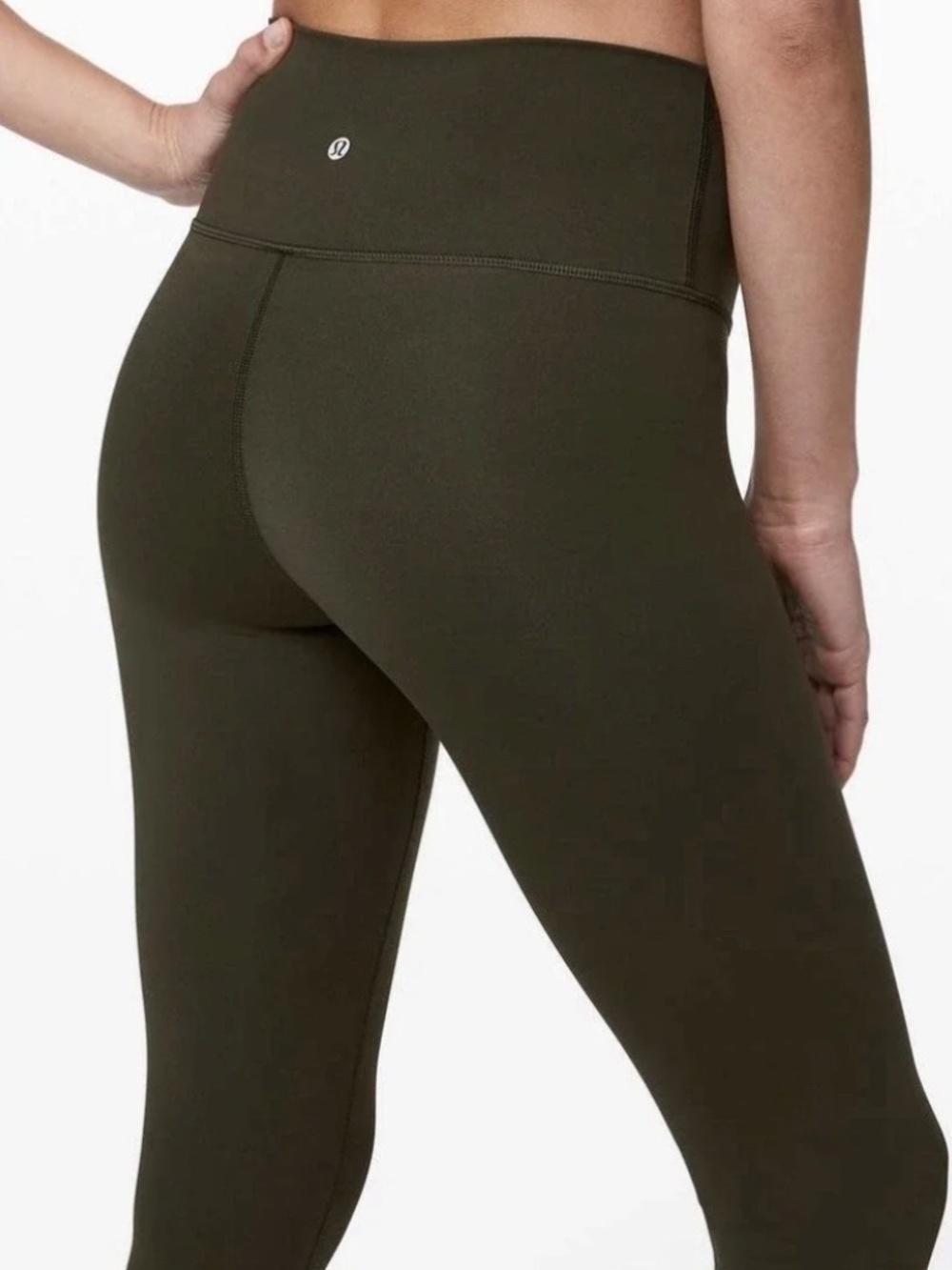 Lululemon Wunder‎ Under Crop (High-Rise) *Full-On Luon 21" Dark Olive